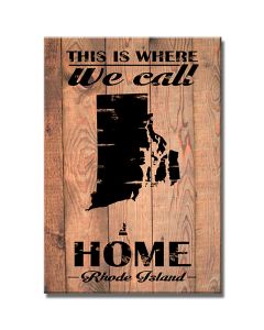 Home Rhode Island, Home and Garden, Wood Print, 18 X 26 Inches