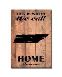 Home Tennessee, Home and Garden, Wood Print, 18 X 26 Inches