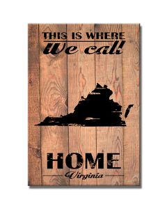 Home Virginia, Home and Garden, Wood Print, 18 X 26 Inches