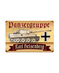 Panzer Gruppen, Personalized, Vintage Metal Sign, 24 X 16 Inches