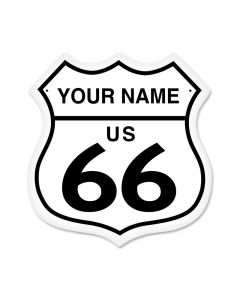 Route 66, Street Signs, Shield Metal Sign, 15 X 15 Inches