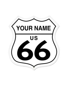 Route 66, Street Signs, Shield Metal Sign, 28 X 28 Inches