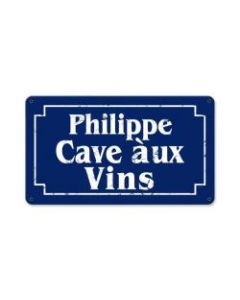 Cave Aux Vins, Food and Drink, Personalized, 14 X 8 Inches