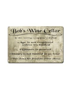 Wine Cellar, Food and Drink, Personalized, 18 X 12 Inches