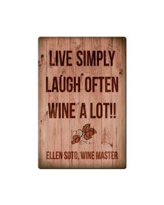 Wine A Lot, Food and Drink, Personalized, 12 X 15 Inches