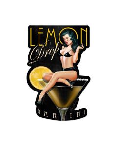 Lemon Drop, Pinup Girls, Custom Metal Shape, 16 X 24 Inches