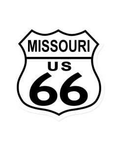Route 66 Missouri, Street Signs, Shield Metal Sign, 15 X 15 Inches