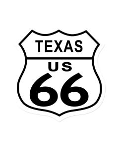 Route 66 Texas, Street Signs, Shield Metal Sign, 15 X 15 Inches