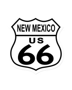 Route 66 New Mexico, Street Signs, Shield Metal Sign, 15 X 15 Inches