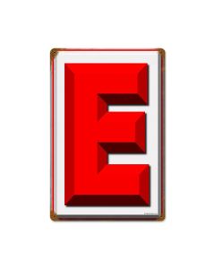 E, Food and Drink, Vintage Metal Sign, 12 X 18 Inches