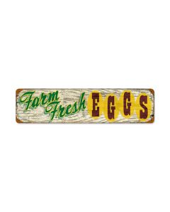 Farm Fresh Egg, Food and Drink, Vintage Metal Sign, 5 X 20 Inches