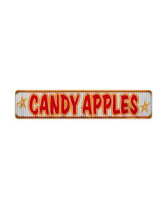 Candy Apples, Food and Drink, Metal Sign, 28 X 6 Inches