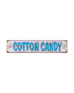 Cotton Candy, Food and Drink, Metal Sign, 28 X 6 Inches