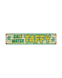 Salt Water Taffy, Food and Drink, Metal Sign, 28 X 6 Inches