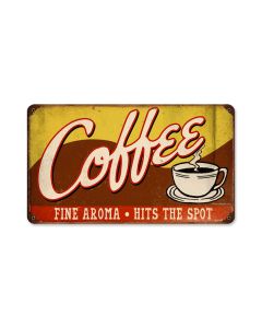 Coffee, Food and Drink, Vintage Metal Sign, 14 X 8 Inches