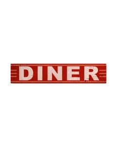 Diner, Food and Drink, Metal Sign, 28 X 6 Inches