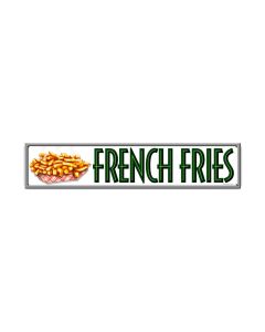 French Fries, Food and Drink, Metal Sign, 28 X 6 Inches