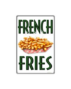 French Fries, Food and Drink, Metal Sign, 16 X 24 Inches