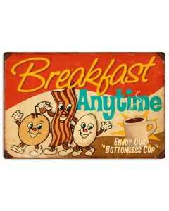 Breakfast, Food and Drink, Vintage Metal Sign, 24 X 16 Inches