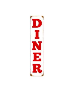 Diner, Food and Drink, Vintage Metal Sign, 6 X 28 Inches