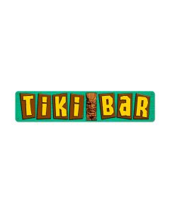 Tikibar, Food and Drink, Metal Sign, 28 X 6 Inches