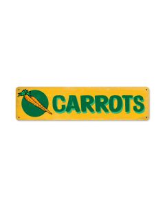 Carrots, Food and Drink, Metal Sign, 20 X 5 Inches