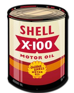 X 100 Motor Oil, Licensed Products/Shell, Plasma, 14 X 20 Inches