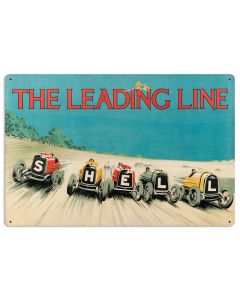 Leading Line, Licensed Products/Shell, Metal Sign, 24 X 16 Inches
