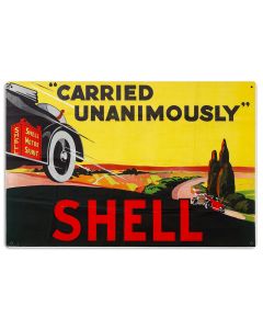 Carried Unanimously, Licensed Products/Shell, Metal Sign, 24 X 16 Inches