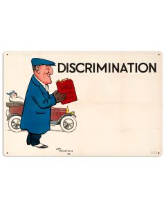 Discrimination Bateman, Licensed Products/Shell, Metal Sign, 24 X 16 Inches