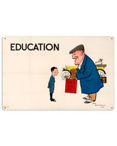 Education Bateman, Licensed Products/Shell, Metal Sign, 24 X 16 Inches