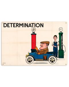 Determination Bateman, Licensed Products/Shell, Metal Sign, 24 X 16 Inches