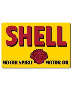 Motor Sprit Motor Oil Shell, Featured Artists/Shell, Satin, 24 X 16 Inches