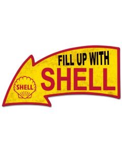 Fill Up With Shell Arrow Grunge, Featured Artists/Shell, PLASMA , 26 X 14 Inches