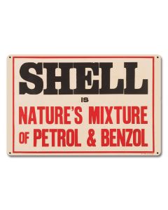 Shell Natural Petrol Benzol, Featured Artists/Shell, Satin, 12 X 18 Inches