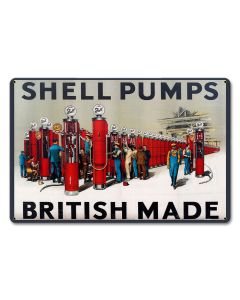 Shell British Pumps, Featured Artists/Shell, Satin, 12 X 18 Inches