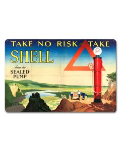 Take No Risk, Featured Artists/Shell, Satin, 18 X 12 Inches