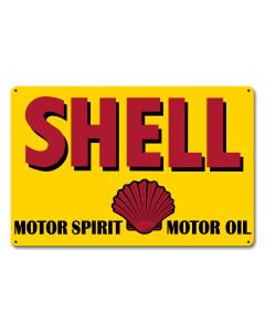 Motor Spirit Motor Oil, Featured Artists/Shell, Satin, 18 X 12 Inches