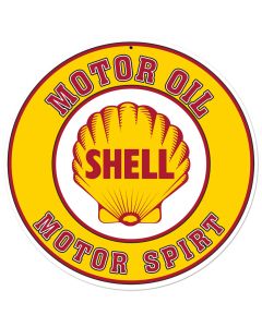 Shell Motor Oil Gasoline, Featured Artists/Shell, Round, 28 X 28 Inches