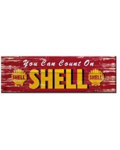 You Can Count On Shell Grunge, Featured Artists/Shell, SATIN WOOD PRINT , 22 X 7 Inches