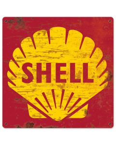 Shell 1961 Logo Grunge, Featured Artists/Shell, Satin, 18 X 18 Inches