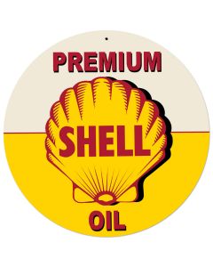 Yellow Premium Shell Oil, Featured Artists/Shell, Satin, 28 X 28 Inches