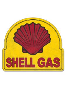 Shell Gas Square Oval Grunge, Featured Artists/Shell, Plasma, 22 X 18 Inches