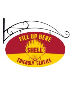 Fill Up Here Friendly Service Shell, Featured Artists/Shell, Plasma, 20 X 17 Inches