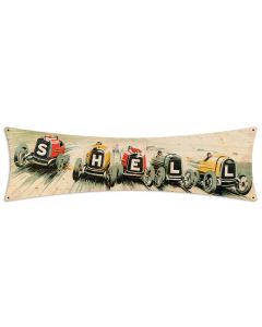 Shell Race Cars, Featured Artists/Shell, Bowtie, 27 X 8 Inches