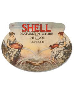 Natures Mixture Grunge Deluxe, Featured Artists/Shell, Oval, 15 X 22 Inches