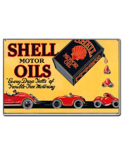Shell Motor Oil Trouble Free Motoring, Featured Artists/Shell, Satin, 24 X 16 Inches