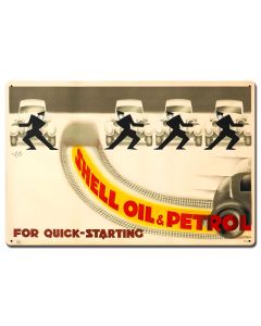 Shell Oil For Quick Starting, Featured Artists/Shell, Satin, 24 X 16 Inches