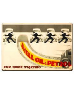 Shell Oil For Quick Starting, Featured Artists/Shell, Satin, 36 X 24 Inches