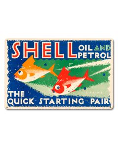 The Quick Starting Pair Shell Oil Fish, Featured Artists/Shell, Satin, 18 X 12 Inches